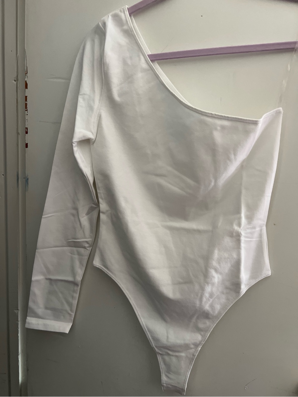American Apparel White Cotton Spandex Top